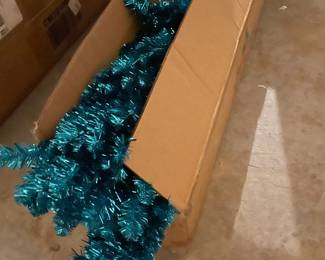 Teal holiday tree