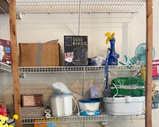Cleaning products, paraffin waxing supplies 