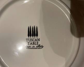 Tuscan Table Italian plates