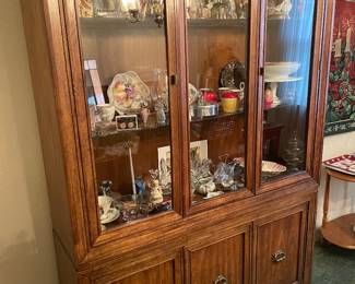 Beautiful dish cabinet full of treasures