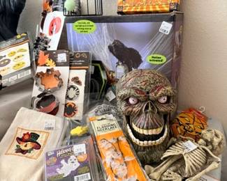 HAlloween decor and jewelry