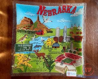 Vintage Peggy Karr Nebraska Plate