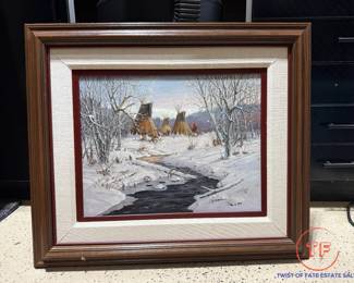 Original Oil on Canvas Signed by Ted Long