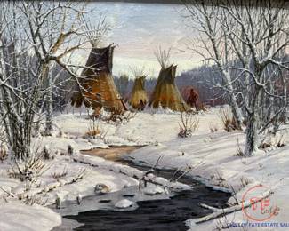 Original Oil on Canvas Signed by Ted Long