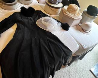 Fabulous  fox fur and wool coat and hat collection!