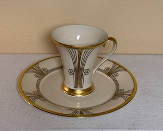 Lenox "Eternal Deco" Mug and Saucer