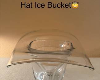 Blenko Glass Cowboy Hat Ice Bucket - sooo cool!!
