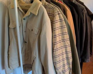 vintage winter jackets, lots of ll bean