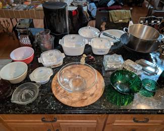 pyrex, corning ware