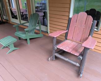 wooden patio chairs