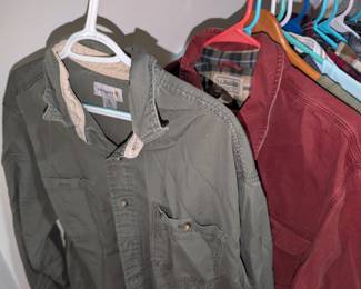 carhartt, ll bean shirts