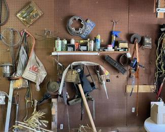 Garage Tool Wall & Pegboard Contents – Unsearched