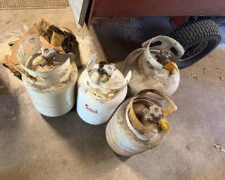 Red Dragon and Assorted Propane Cylinders