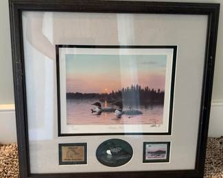 "Morning Mist" Framed Limited Edition Print, Stamp & Medallion