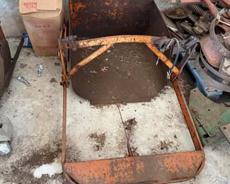 Heavy Steel Tow-Behind Dirt Scoop