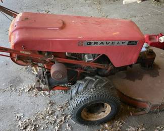 Gravely Super Convertible Walk-Behind Tractor with Rotary Mower