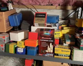 Ammunition, Reloading Bullets, Match Primers, and Cartridge Cases Lot