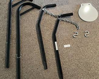 Steel Hanging Target Plate and Mounting Stand Components Set