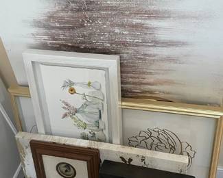 Home Wall Art and Bathroom Accent Signage Lot