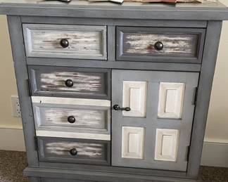 Two Door Two Drawer Wooden Accent Cabinet