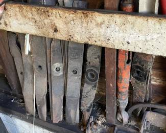Lawn Mower Blades & Parts Lot