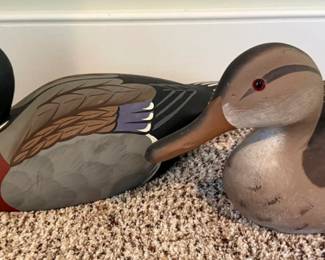 Pair Hornick Bros. Hand-Painted Wood Mallard Decoys – Stoney Point