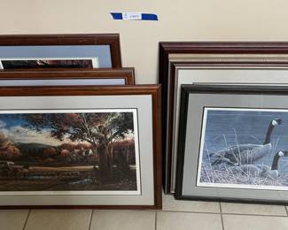 Framed Wildlife and Rural Landscape Art Prints Lot