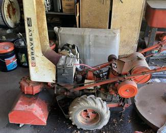 Gravely Super Convertible Walk-Behind Tractor with Rotary Tiller