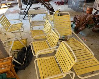 Vintage Samsonite Vinyl Strap Patio Furniture Set