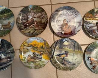 Edwin M. Knowles "Living World of Nature Ducks" Plates – Set of 8