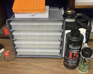 Plano StowAway Rack System, Lyman Loading Blocks & Reloading Supplies