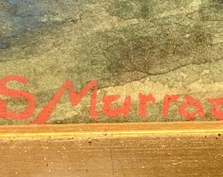 the signature on this original David Murray painting dated 1892