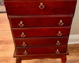 silver or jewlery chest
