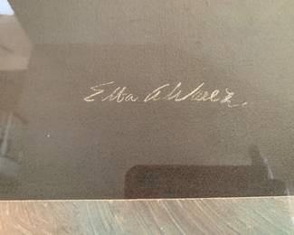 signature of artist Elba Alvarez