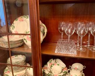Desert Rose Franciscan Pottery--place settings for 12 