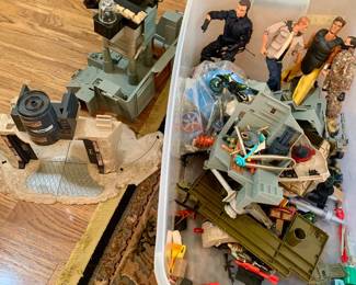 huge box of vintage GI Joes
