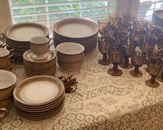 large set of  Denby stoneware