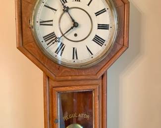 early long drop Waterbury Regulator clock
