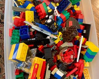 vintage huge box of Legos