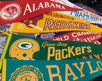 early sports pennants