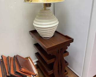 Beehive Lamp with literal "Tray Table"  FUN!