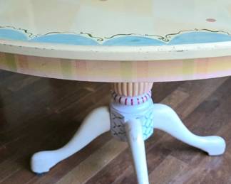  Hand Painted Dining Table by Stonehouse Farm Goods by Tracy Porter.