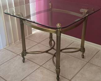 Item22 BrassGlassEndTable