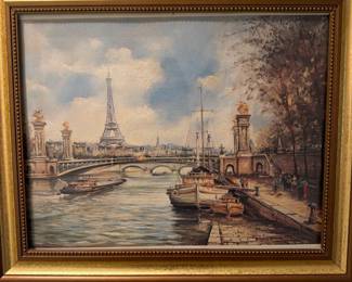 Item48 BrunetParisOilPainting