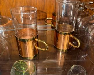 Copper Brass Irish Coffee Cups