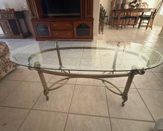 Item21 BrassGlassCoffeeTable