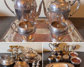 Nice selection of silver plate items