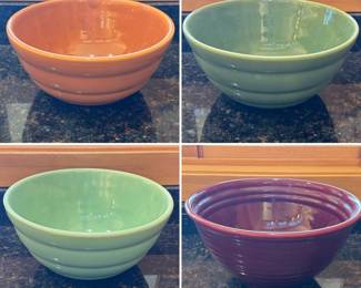Vintage Bauer Ware bowls