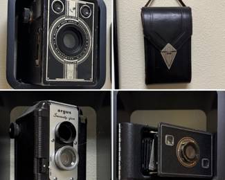 Vintage decorative cameras