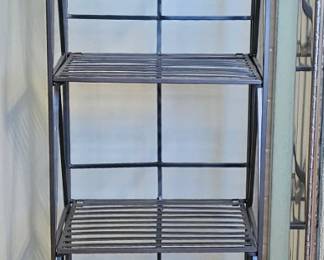 narrow metal shelf